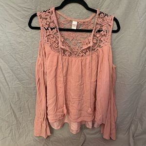 Off the shoulder lace top